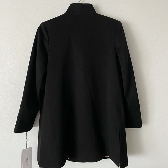 FLEURETTE Stand Collar Wool Car Coat - Picture 10 of 15